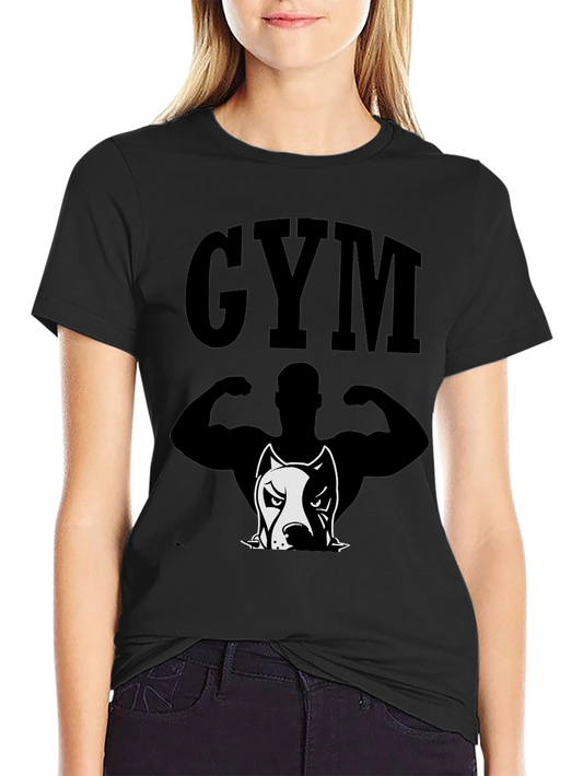 GYM Pitbull Graphic Tee - Bodybuilding Shirt