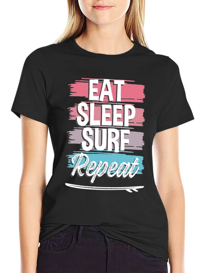 Eat Sleep Surf Repeat Graphic Tee