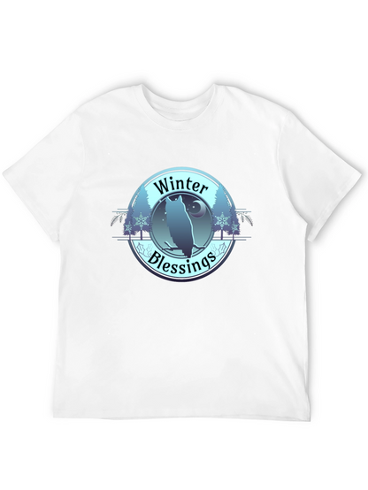 Winter Blessings Owl Graphic T-Shirt