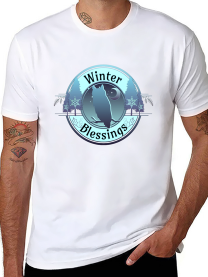 Winter Blessings Owl Graphic T-Shirt