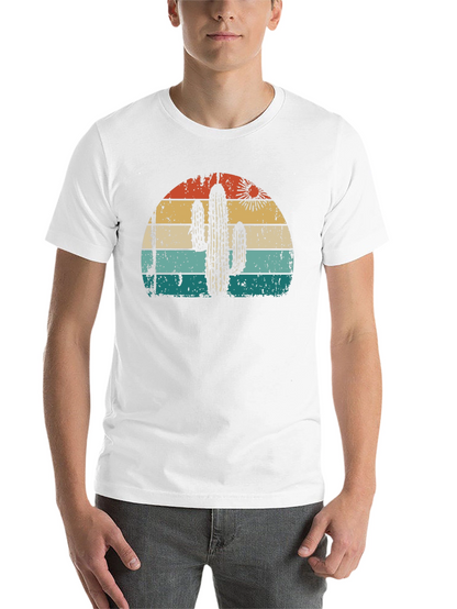 Retro Cactus Sunset Graphic Tee