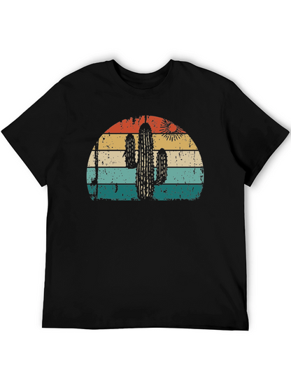 Retro Cactus Sunset Graphic Tee