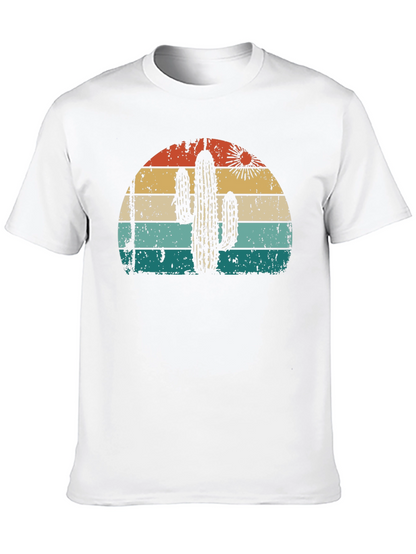 Retro Cactus Sunset Graphic Tee