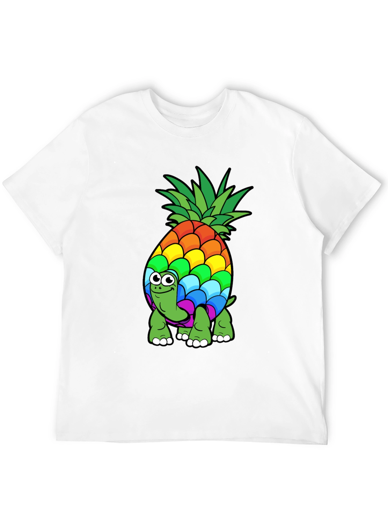 Rainbow Pineapple Turtle T-Shirt - Fun & Unique Design