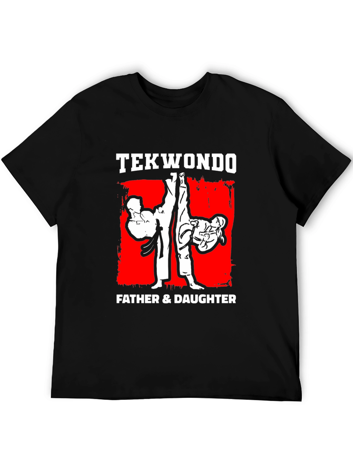 Taekwondo Father & Daughter Black T-Shirt Martial Arts