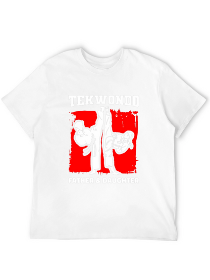 Taekwondo Father & Daughter Black T-Shirt Martial Arts