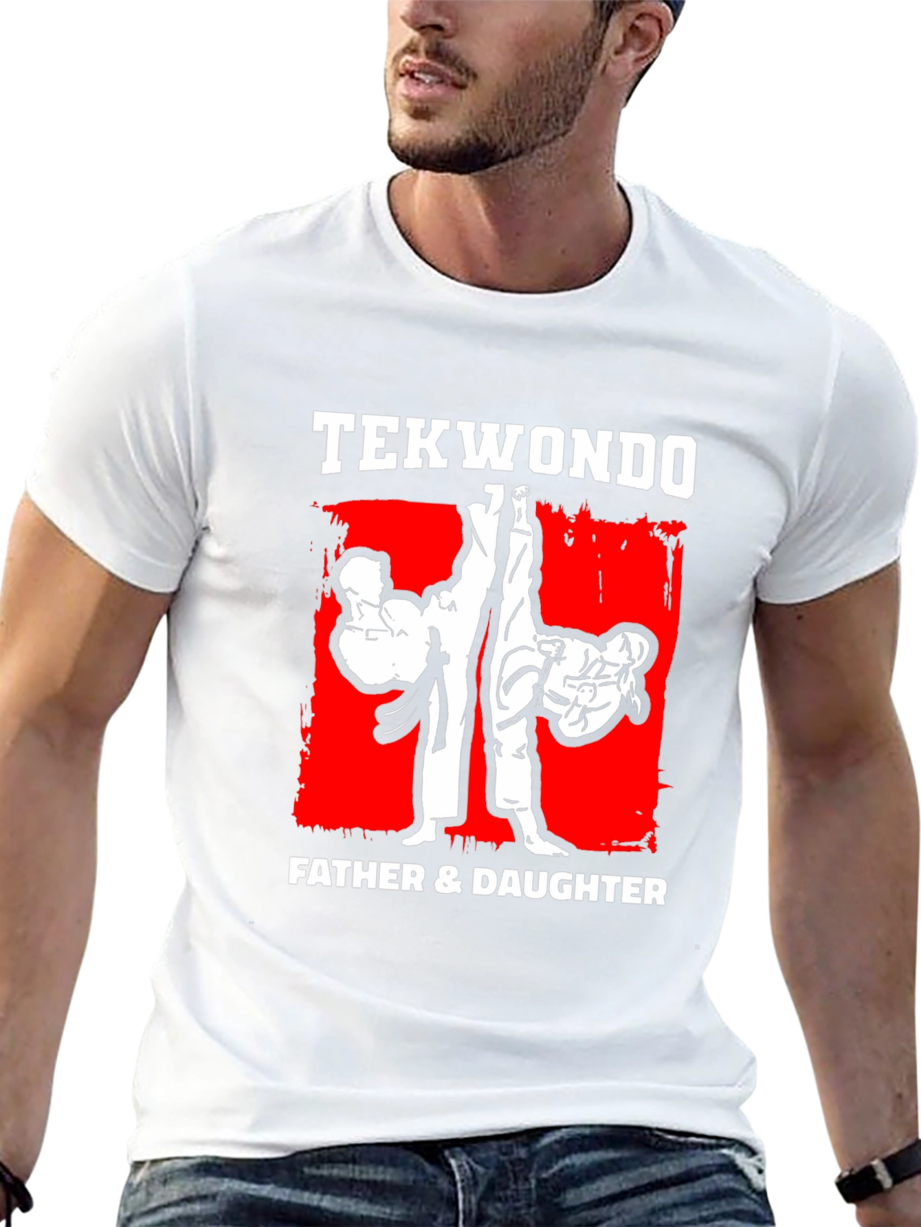 Taekwondo Father & Daughter Black T-Shirt Martial Arts