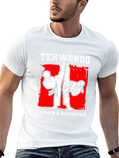 Taekwondo Father & Daughter Black T-Shirt Martial Arts