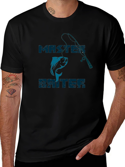 Master Baiter Fishing Graphic T-Shirt - Angler Humor Tee