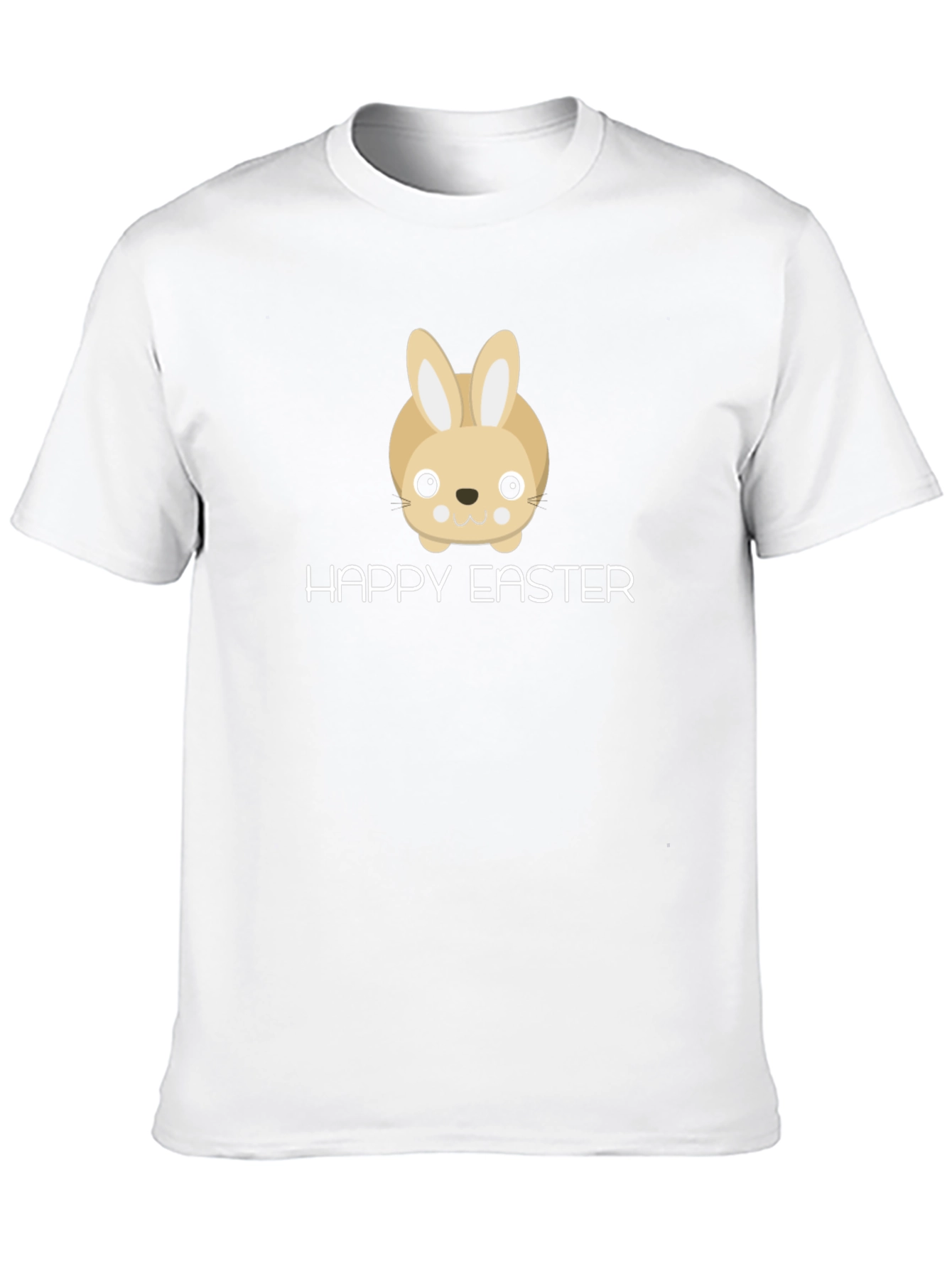 Happy Easter Bunny Graphic T-Shirt - Black