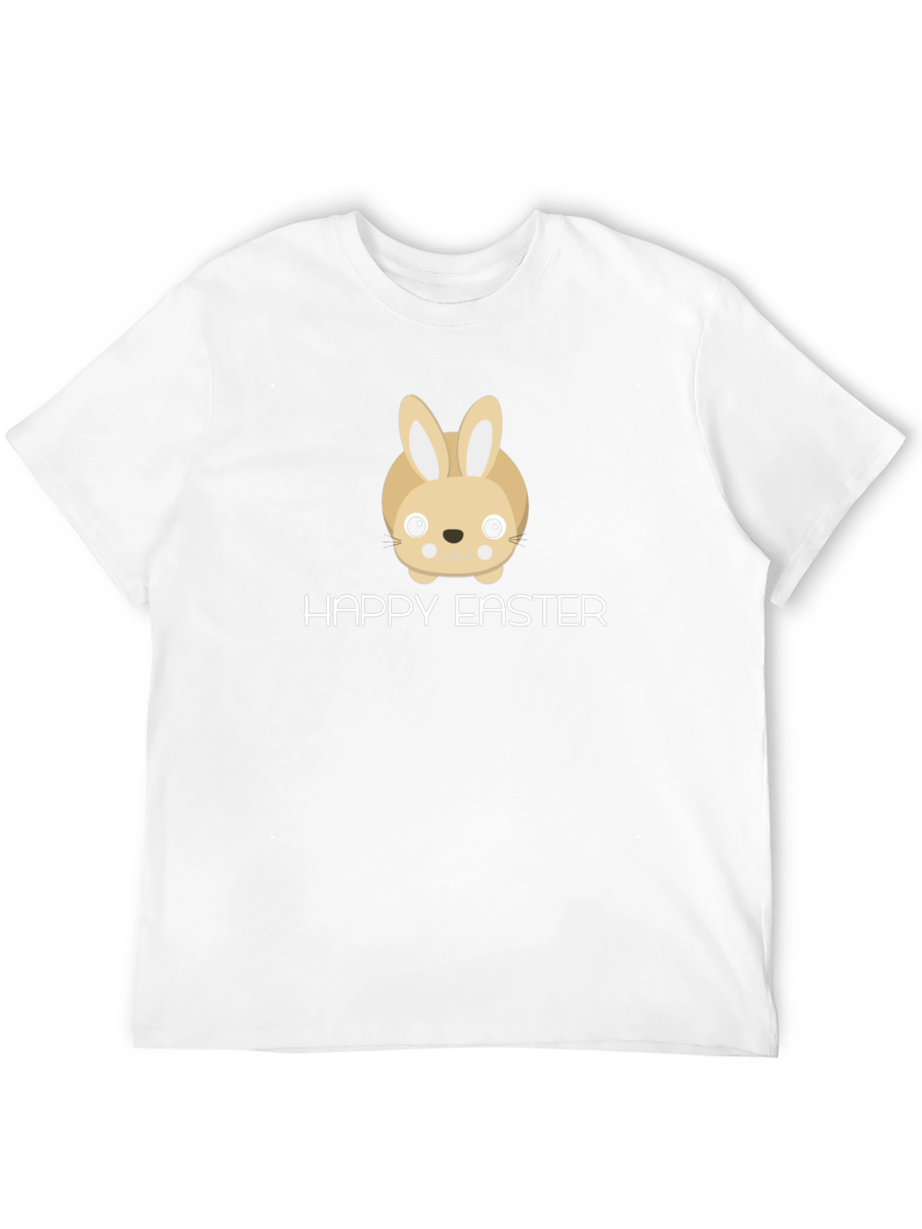 Happy Easter Bunny Graphic T-Shirt - Black