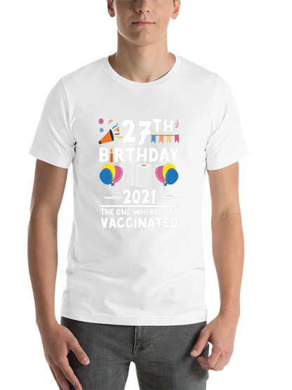 27th Birthday 2021 Vaccinated T-Shirt