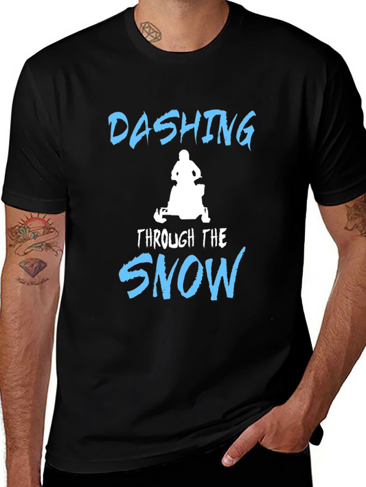Dashing Through the Snow T-Shirt - Black
