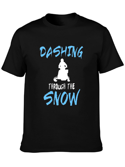 Dashing Through the Snow T-Shirt - Black
