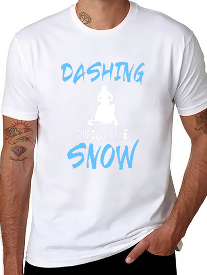 Dashing Through the Snow T-Shirt - Black