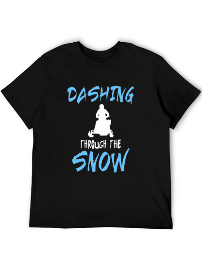 Dashing Through the Snow T-Shirt - Black