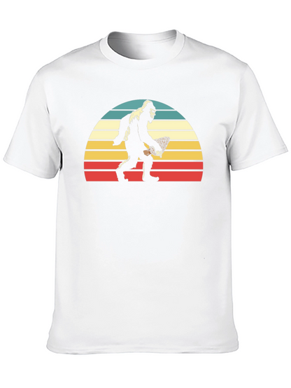 Bigfoot Sunset T-Shirt - Retro Sasquatch Tee