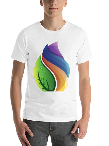 Nature Spectrum Graphic Tee - Soft Black Cotton