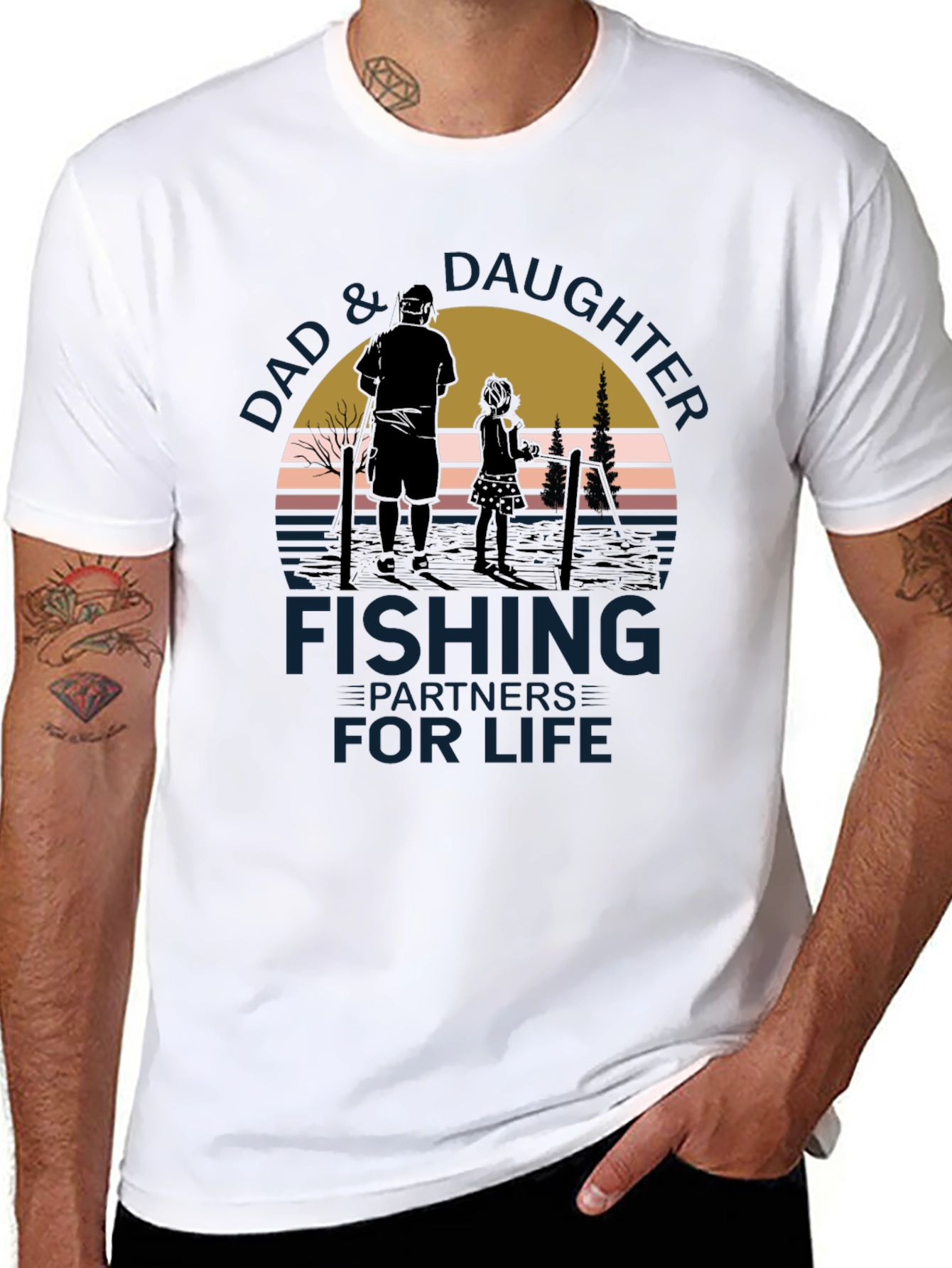 Dad & Daughter Fishing Partners for Life T-Shirt