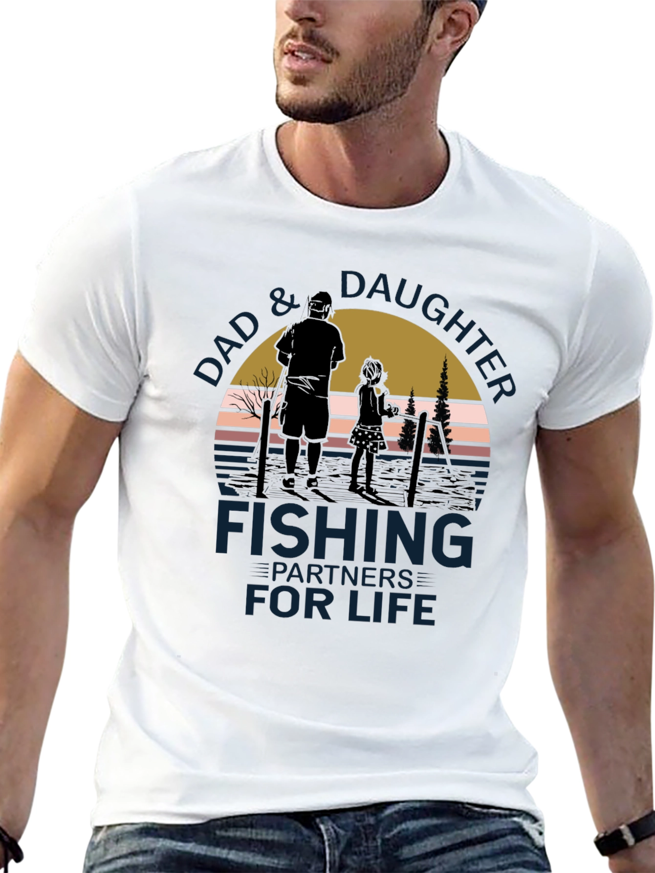 Dad & Daughter Fishing Partners for Life T-Shirt