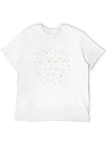 Let It Snow T-Shirt - Holiday Christmas Snowflake Tee