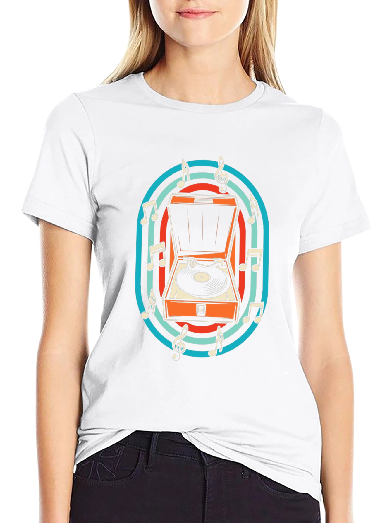 Retro Turntable Music T-Shirt