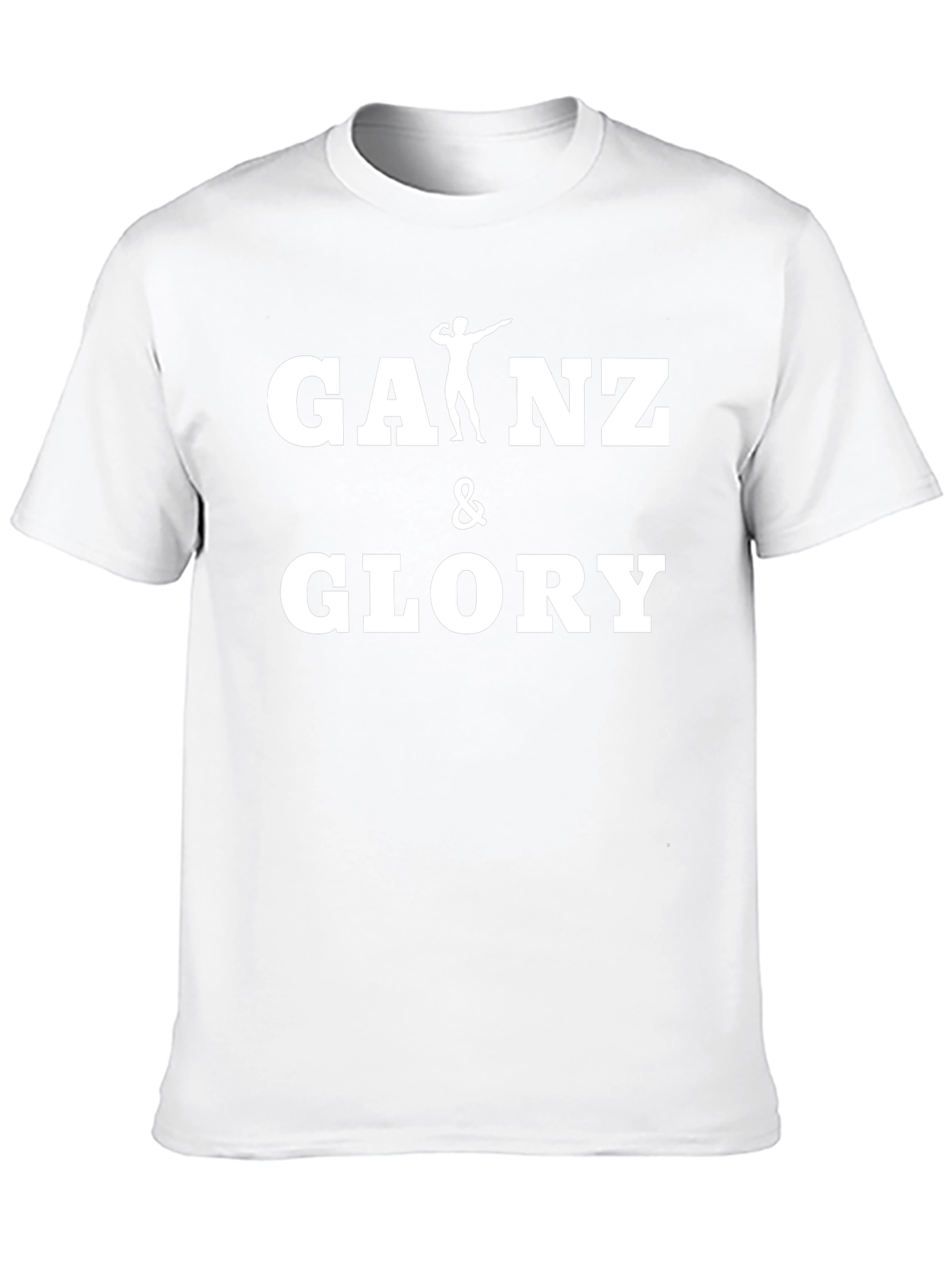 Gains & Glory Black Cotton Gym T-Shirt