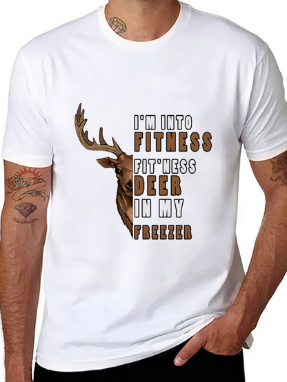 Fitness Deer in My Freezer Graphic T-Shirt