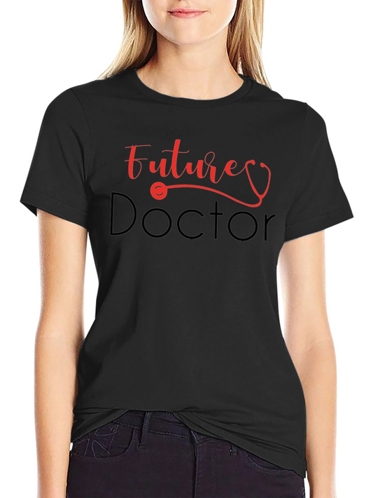 Future Doctor Graphic Tee - Black
