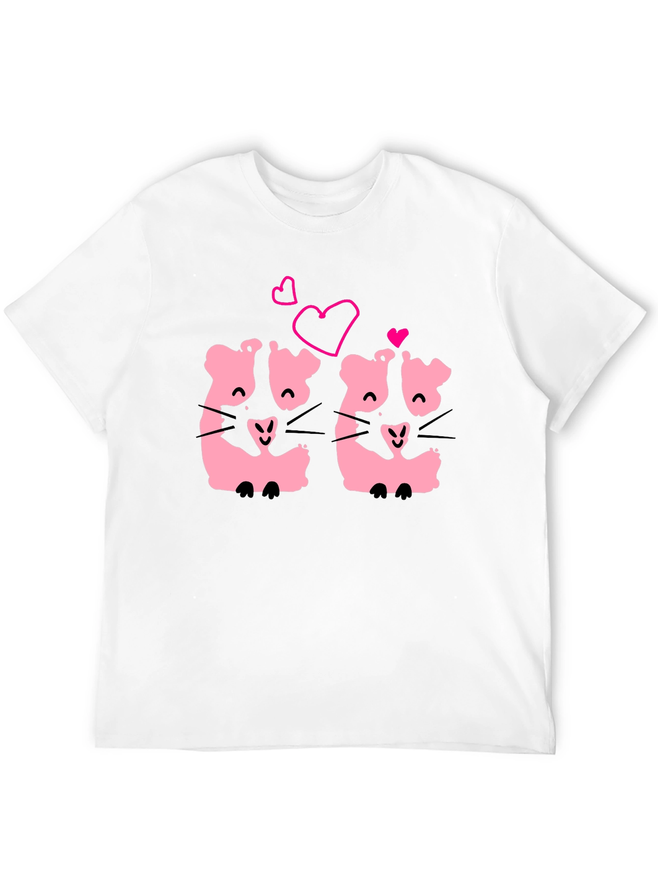 Cute Kawaii Hamsters Love T-Shirt
