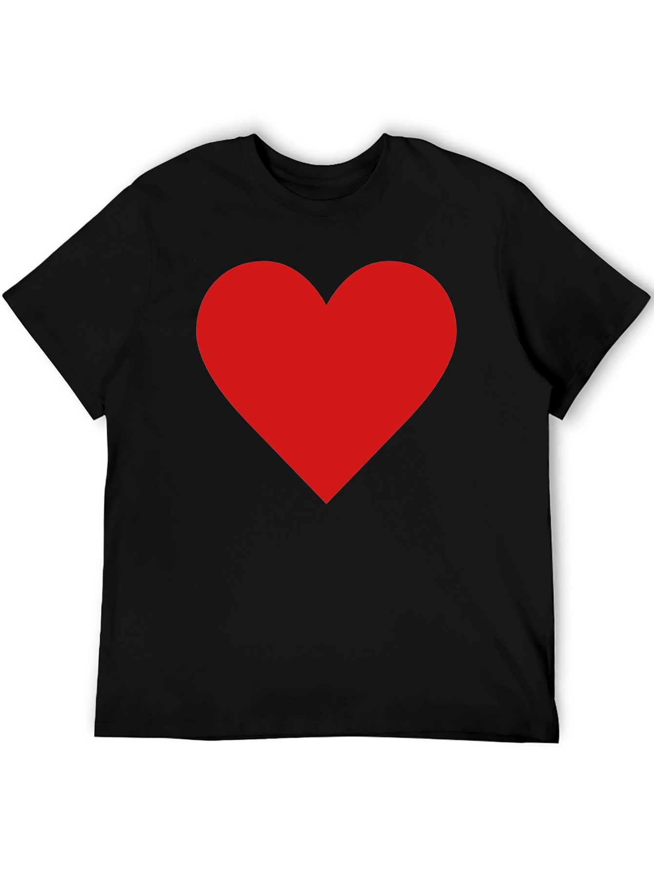 Red Heart Graphic Tee - Classic Black T-Shirt
