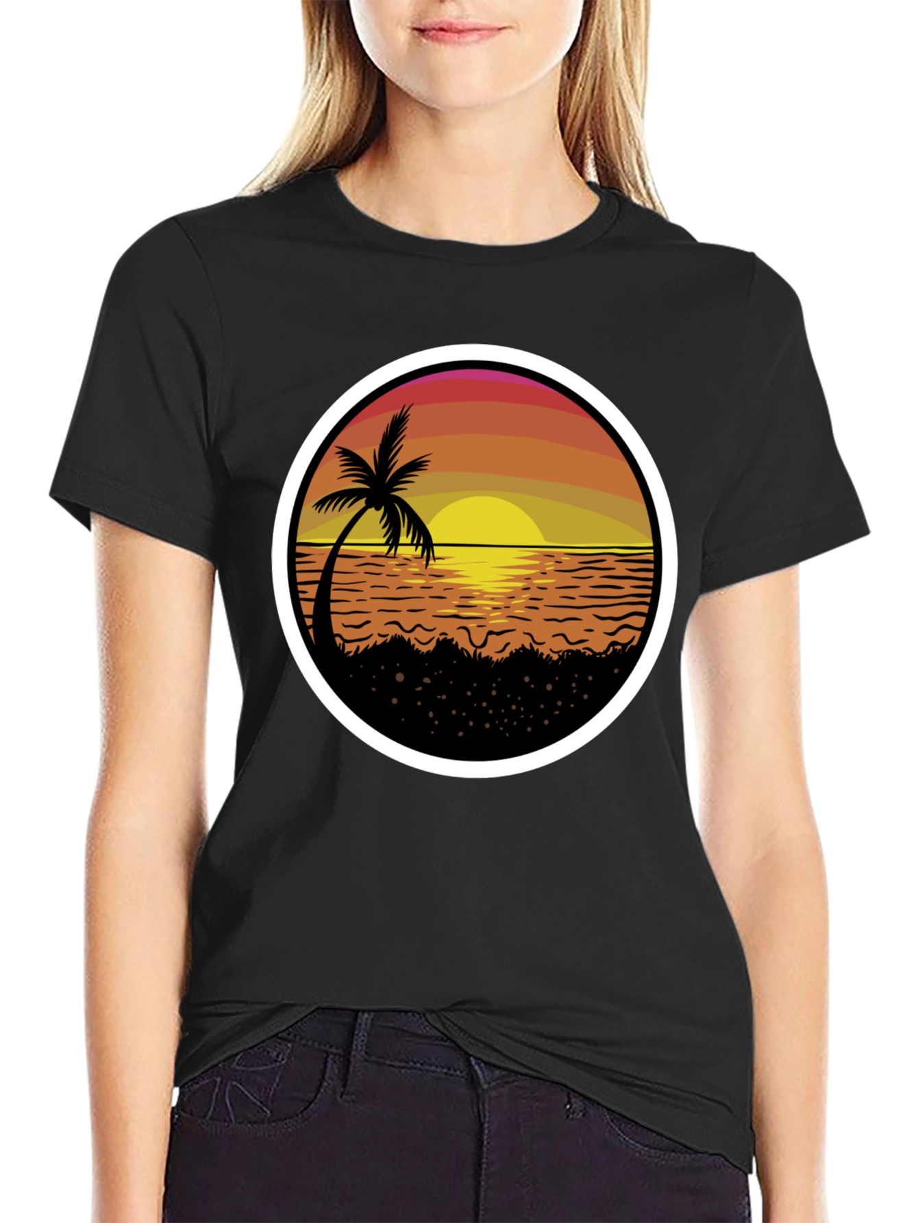 Sunset Palm Tree T-Shirt