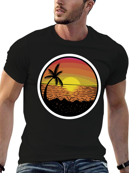 Sunset Palm Tree T-Shirt