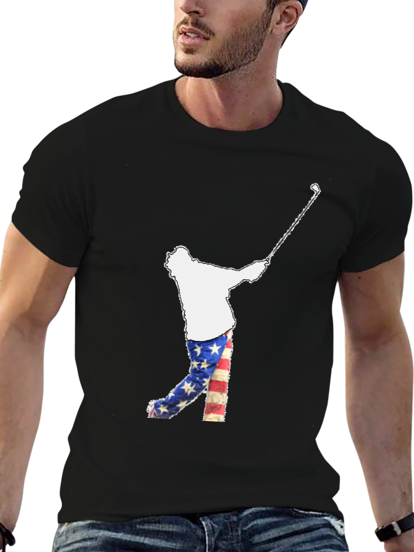 Golfing USA Flag Tee