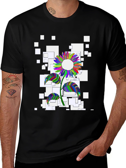 Colorful Sunflower Graphic Tee