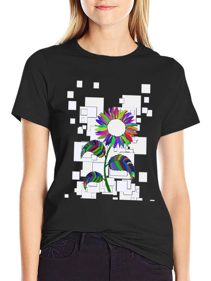 Colorful Sunflower Graphic Tee