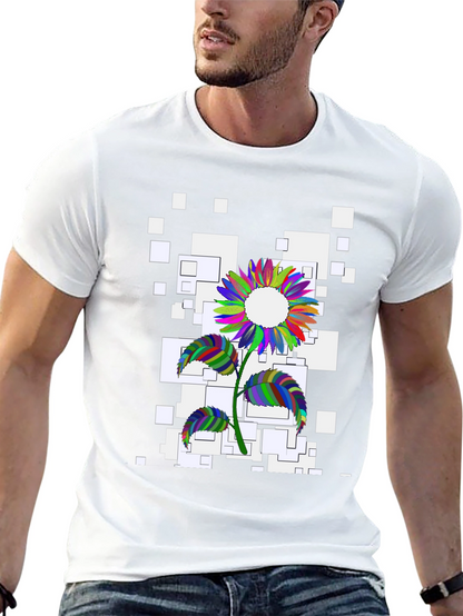 Colorful Sunflower Graphic Tee