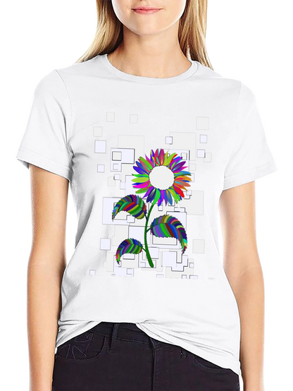 Colorful Sunflower Graphic Tee