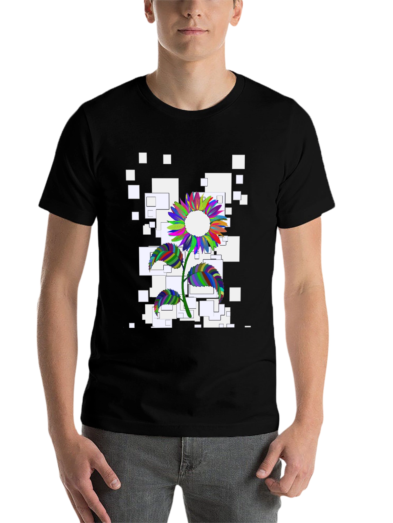 Colorful Sunflower Graphic Tee