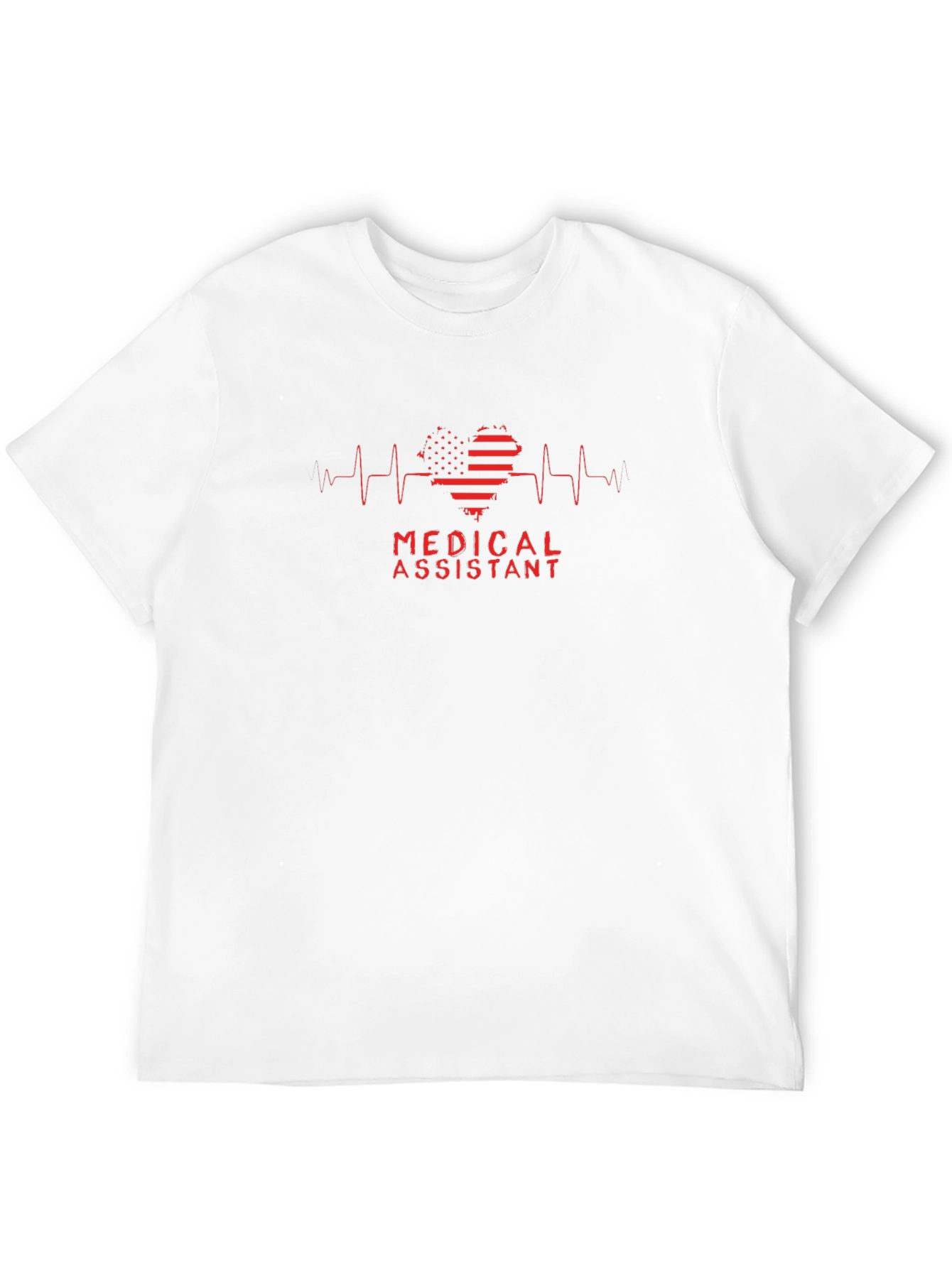 Medical Assistant Heartbeat Graphic T-Shirt