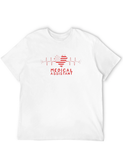 Medical Assistant Heartbeat Graphic T-Shirt