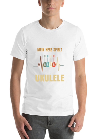 Mein Herz Spielt Ukulele Black T-Shirt