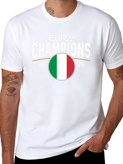 Euro Champions Italy Flag T-Shirt