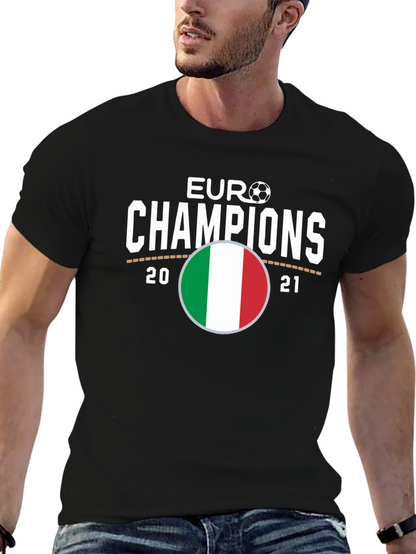 Euro Champions Italy Flag T-Shirt
