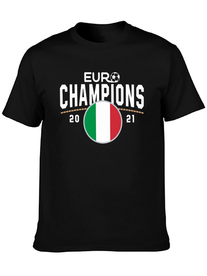 Euro Champions Italy Flag T-Shirt
