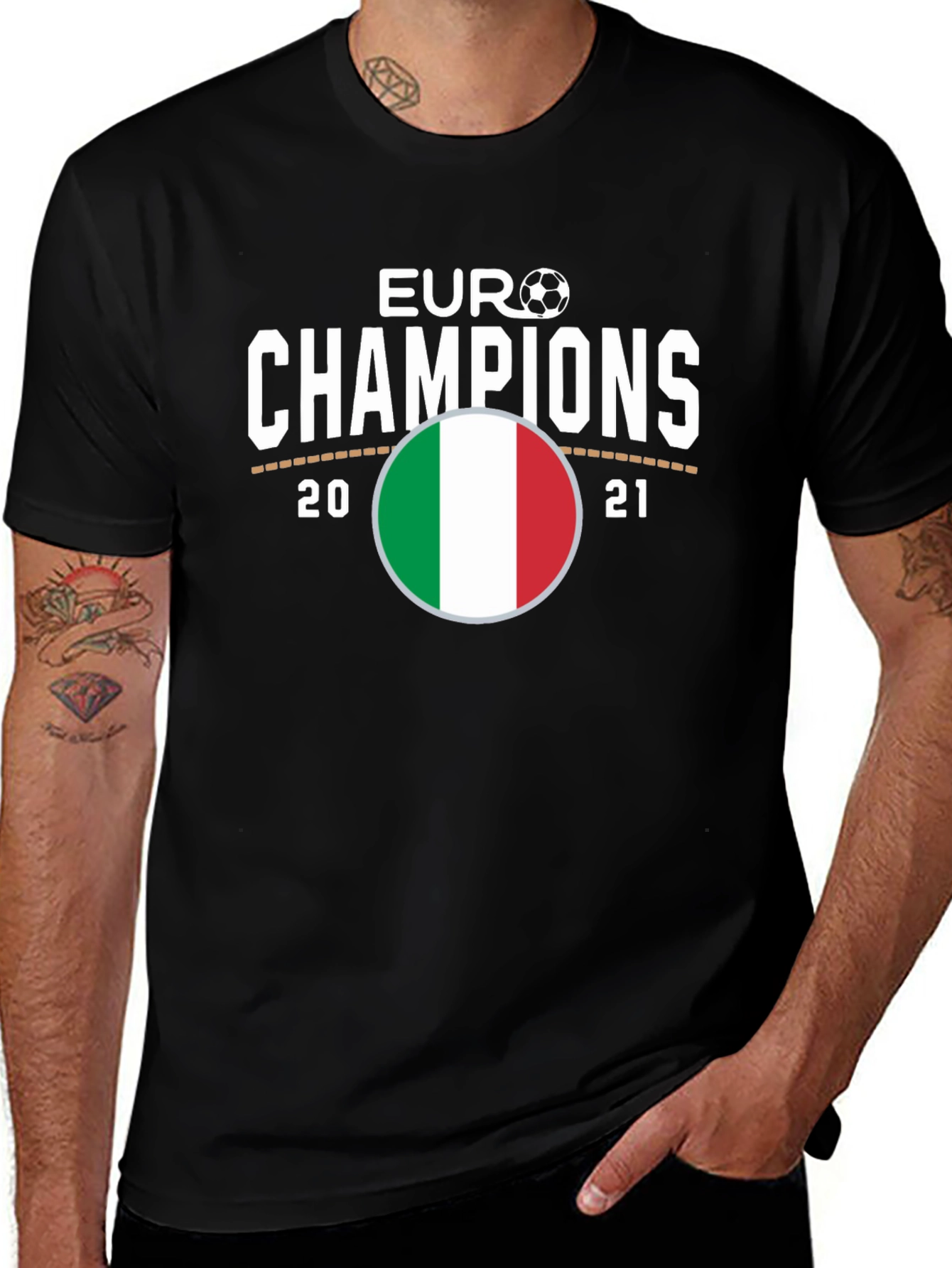 Euro Champions Italy Flag T-Shirt