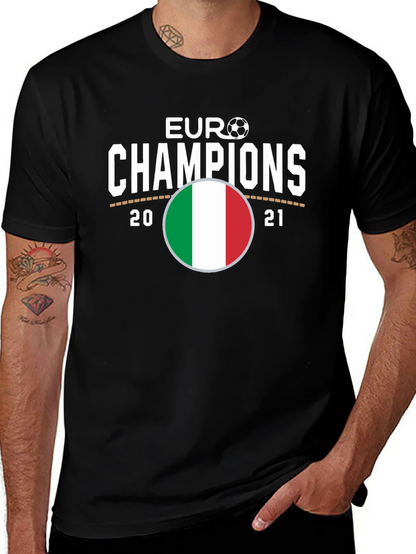 Euro Champions Italy Flag T-Shirt