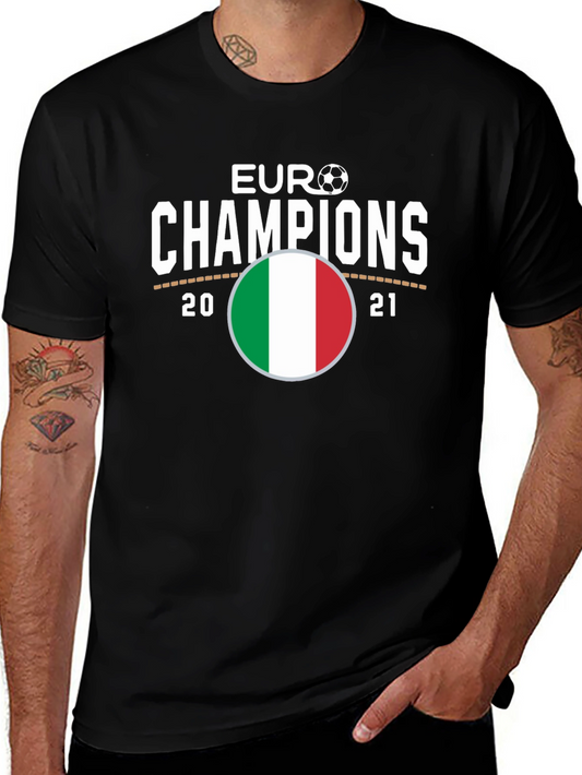 Euro Champions Italy Flag T-Shirt