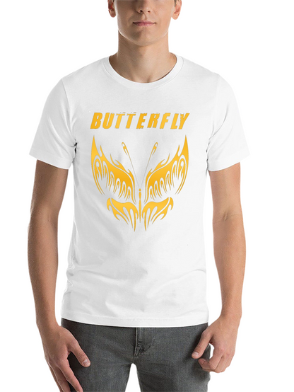 Butterfly Graphic T-Shirt - Stylish Black Tee