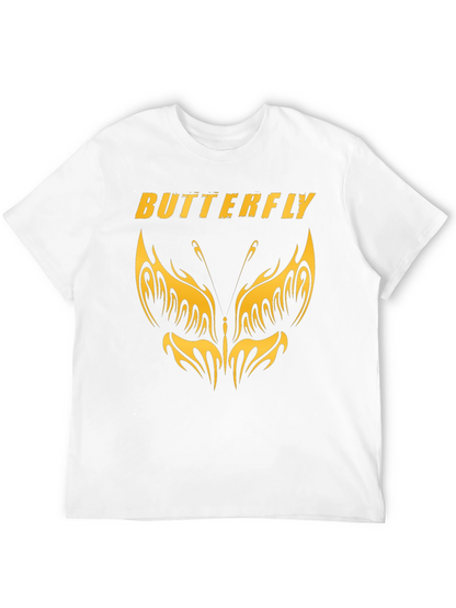 Butterfly Graphic T-Shirt - Stylish Black Tee